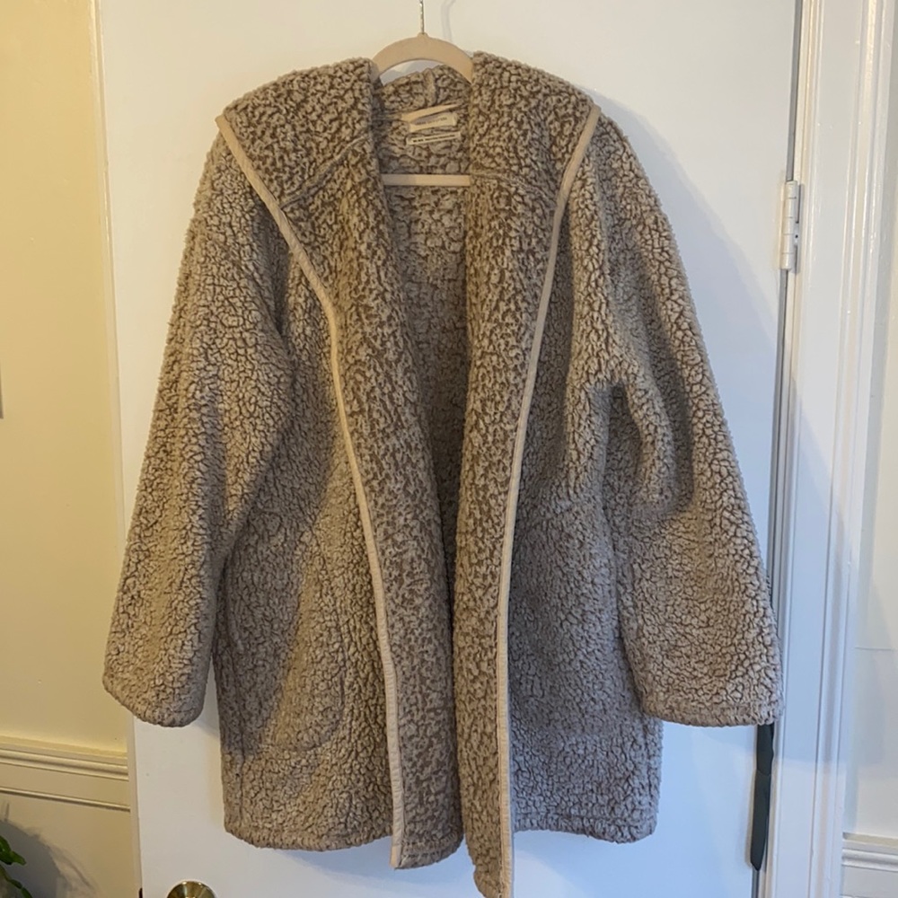 Urban Outfitters Oversized Brown Teddy Jacket, size M